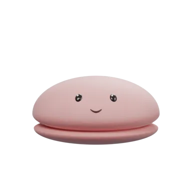 복숭아 마카롱
